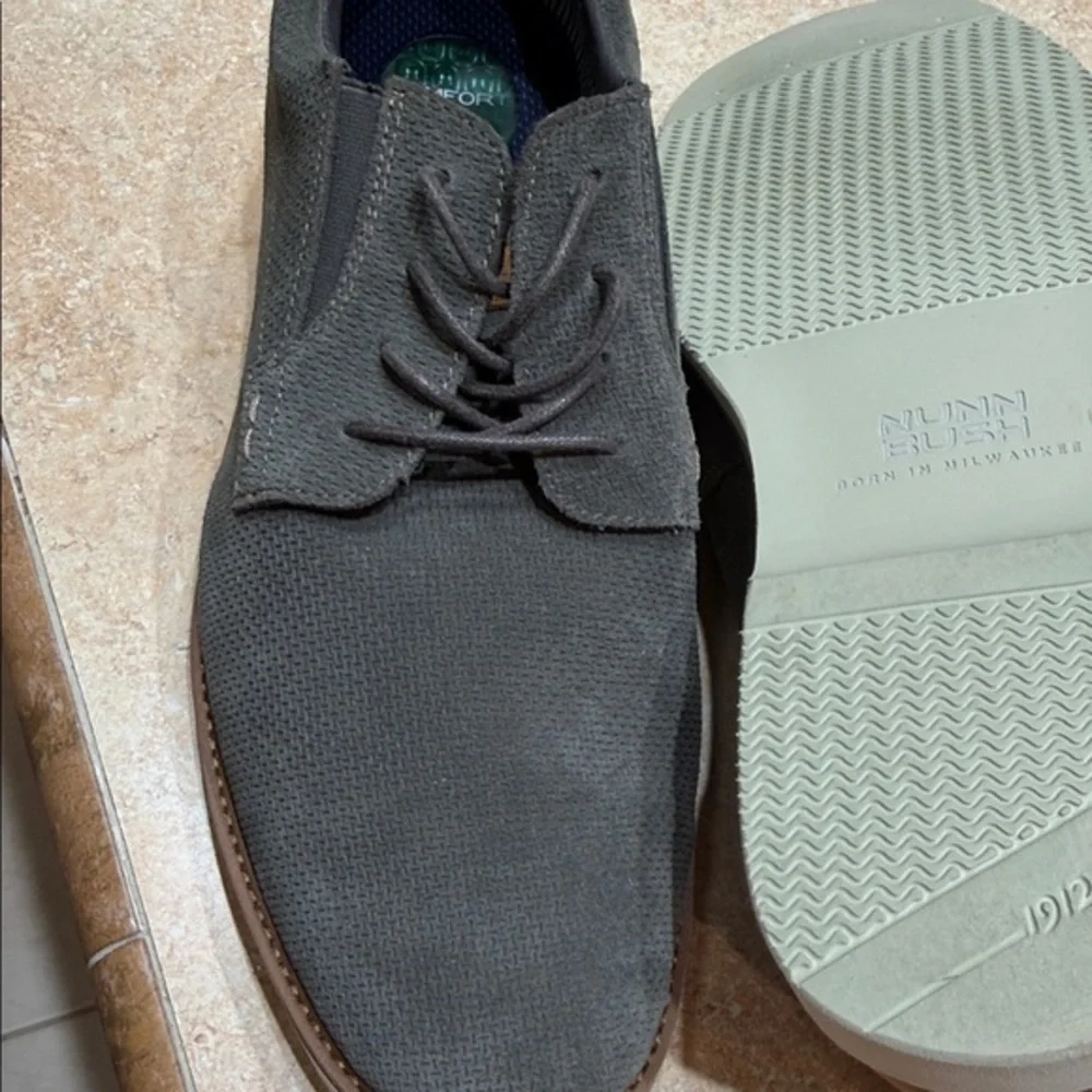 Nunn Bush‎ Men's Charcoal Gray shoes 14M  1646